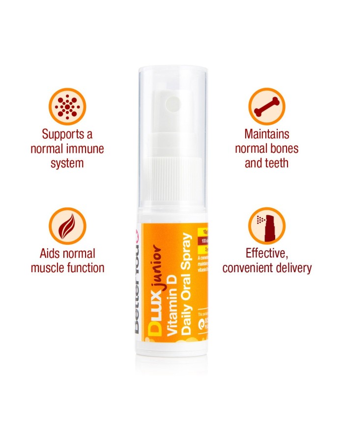 BetterYou Dlux Junior daily vitamin D spray 15ml