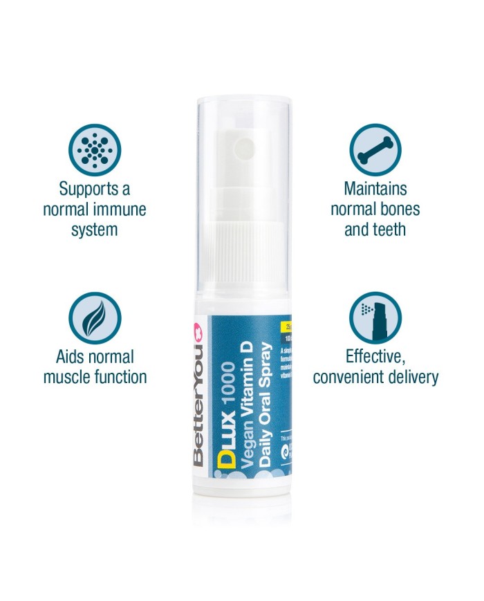 BetterYou Dlux 1000 vegan oral spray 15ml