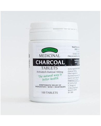 Bragg's charcoal tablets    100 tablets