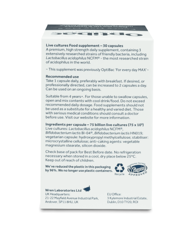 OptiBac Everyday Max 30 Capsules