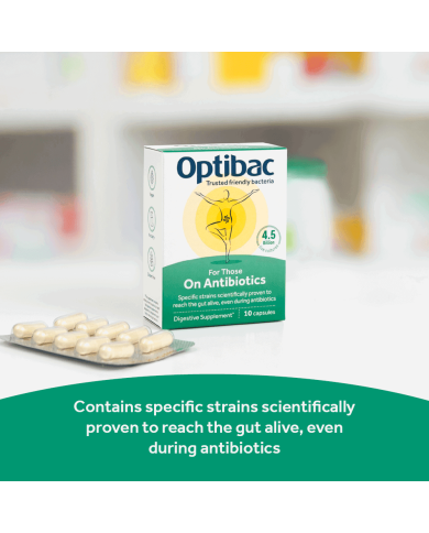 OptiBac For Those on Antibiotics 10 Capsules