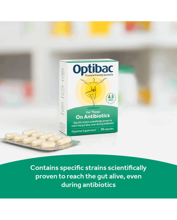 OptiBac For Those on Antibiotics 10 Capsules
