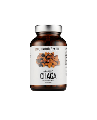 Mushrooms 4 Life Organic Chaga -60 Capsules