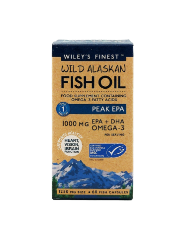 Wiley`s Finest Wild Alaskan Fish Oil Peak EPA - 30 & 60 Capsules