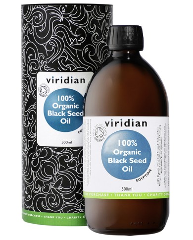 Viridian 100% Organic Black Seed Oil 200ml /500ml