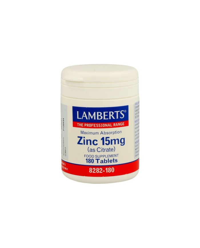 Lamberts Zinc 15mg (as Citrate) 90 &180 Tabs