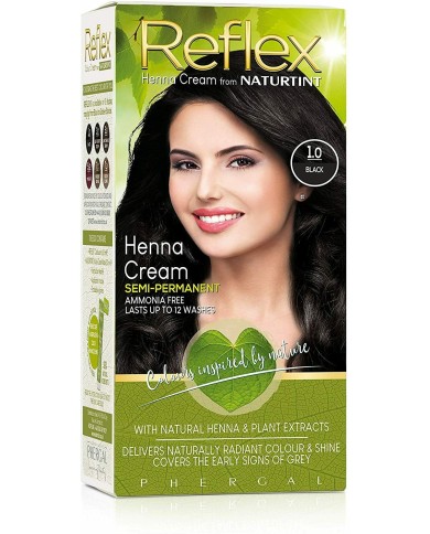 Reflex Semi-Permanent Henna Cream 1.0 Black – 110ml