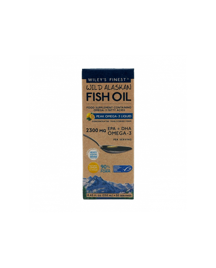 Wiley's Finest Wild Alaskan Fish Oil Peak Omega-3 - 125ml (25 serving)