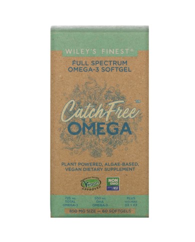 Wiley's Finest Catch Free Vegan Full Spectrum Omega 3 (60 Softgels)
