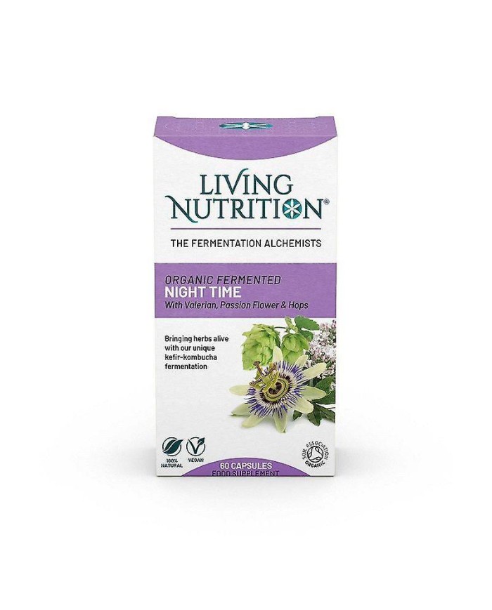 Living Nutrition Organic Fermented Night Time Caps 60
