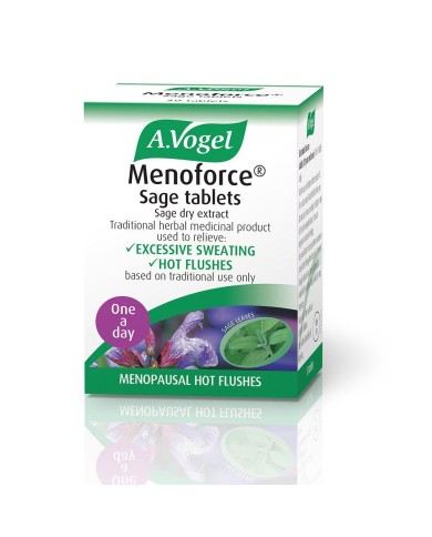 A.Vogel Menoforce Sage Tablets for Menopausal Hot Flushes and Night Sweats, One-a-Day, 30s & 90s tablets