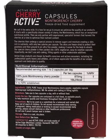 Cherry Active capsules 30s & 60s