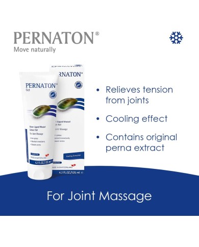 Pernaton Green Lipped Mussel Gel for Joint Massage, 125ml