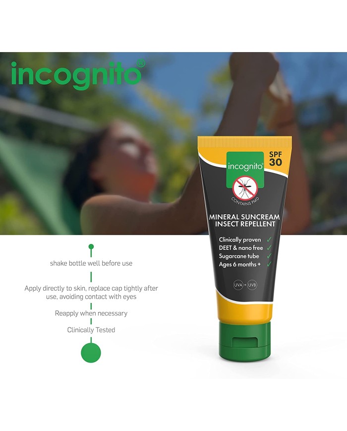 incognito Suncream Insect Repellent - SPF30 100ml