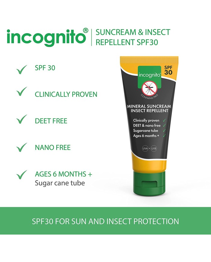 incognito Suncream Insect Repellent - SPF30 100ml