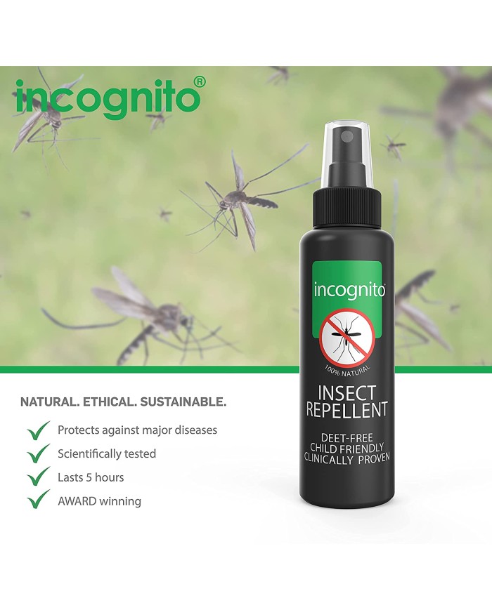 incognito Insect Repellent Spray 100ml - Natural, DEET free formula