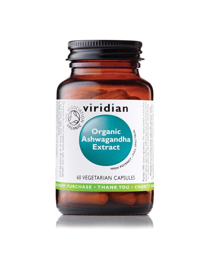 Viridian Organic Ashwagandha Extract - 60 Capsules