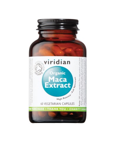 Viridian Organic Maca Extract (High Potency) - 60 Vegicaps