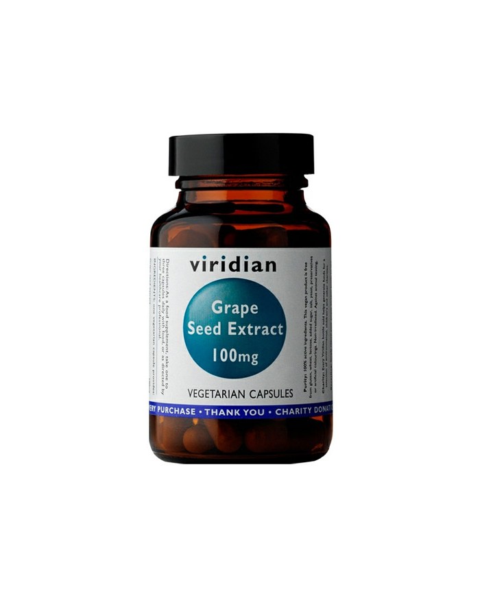 Viridian Grape Seed Extract - 30 x 100mg Vegicaps
