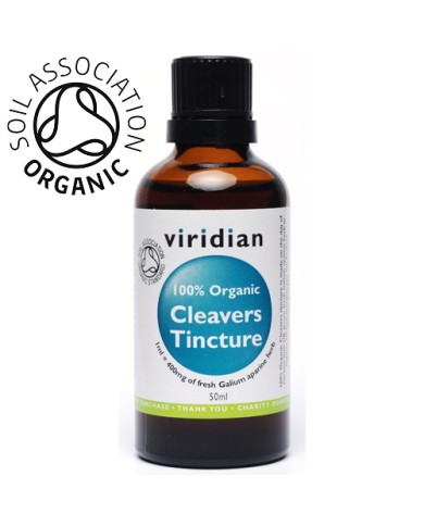 Viridian 100% Organic Cleavers Tincture - 50ml