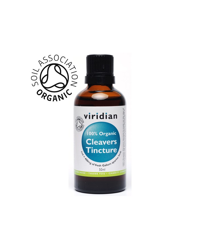 Viridian 100% Organic Cleavers Tincture - 50ml