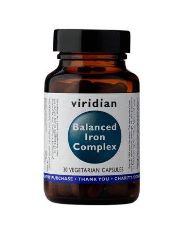 Viridian Balanced Iron Complex - 30 x 15mg Vegicaps