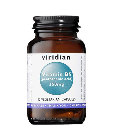 Viridian Vitamin B5 Pantothenic Acid - 30 Vegicaps