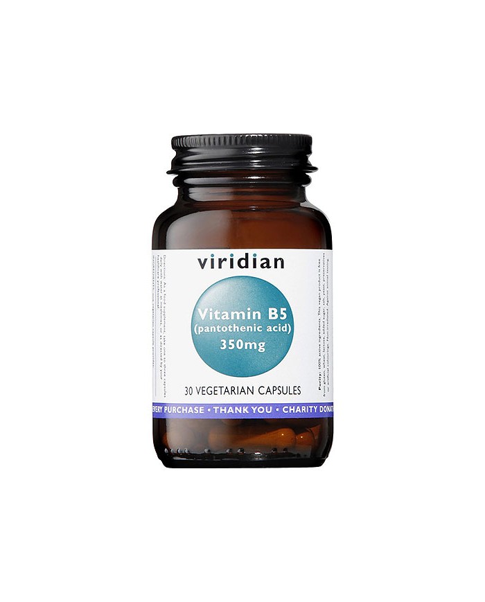 Viridian Vitamin B5 Pantothenic Acid - 30 Vegicaps