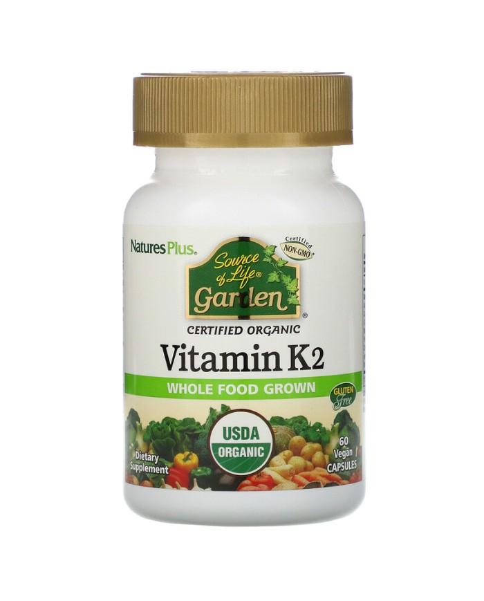Nature's Plus Source of Life® Garden Vitamin K2 |120 mcg Capsules
