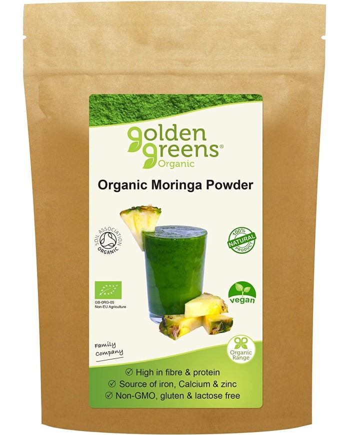 Golden Greens Organic Moringa Powder, 100g & 200g