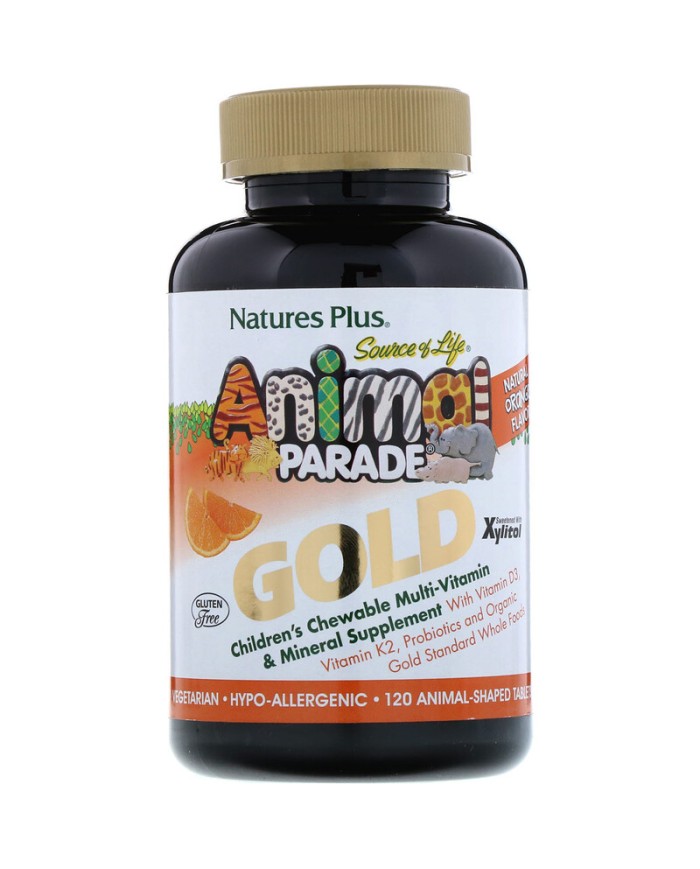 Nature's Plus  Animal Parade® GOLD Multivitamin Children's 120 Chewables - Orange