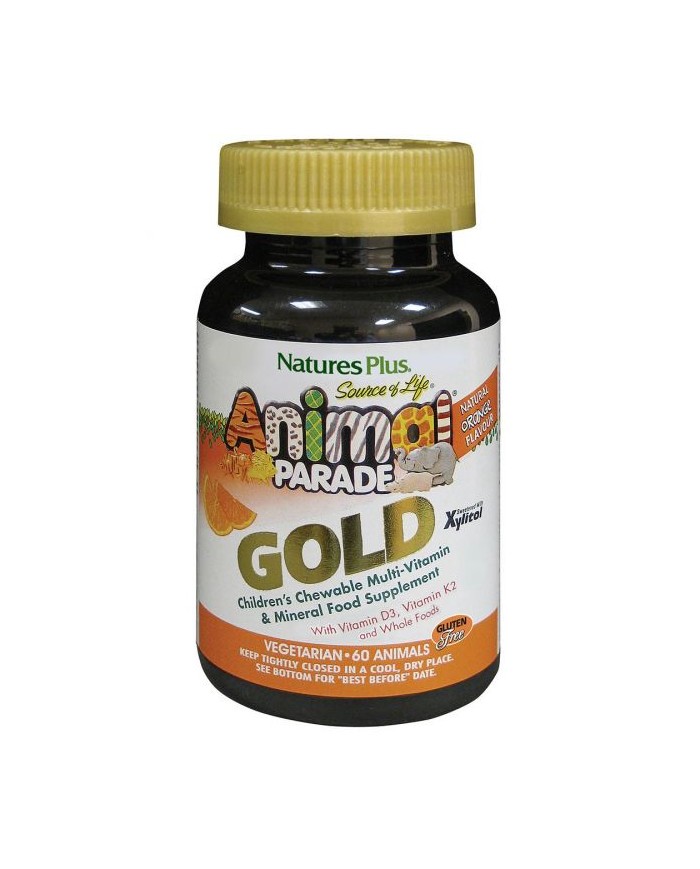 Nature's Plus  Animal Parade® GOLD Multivitamin Children's 60 Chewables - Orange