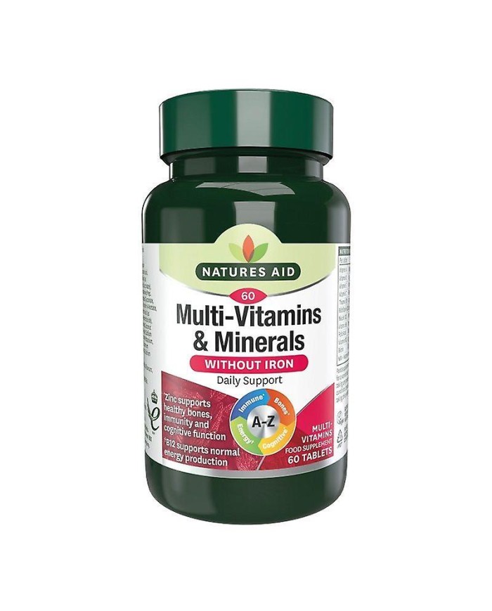 Natures Aid Multi-Vitamins & Minerals (without Iron)