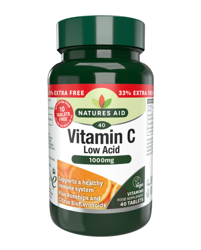 Natures Aid Vitamin C 1000mg Low Acid