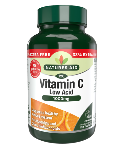 Natures Aid Vitamin C 1000mg Low Acid