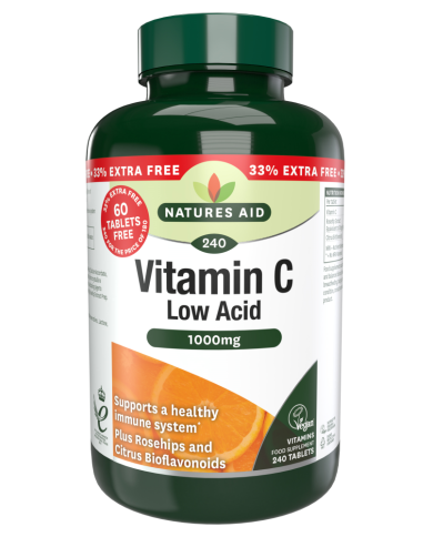 Natures Aid Vitamin C 1000mg Low Acid
