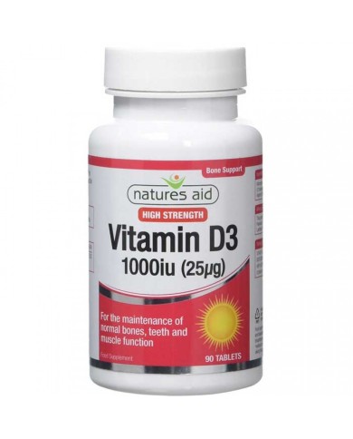 Natures Aid Vitamin D3 1000iu
