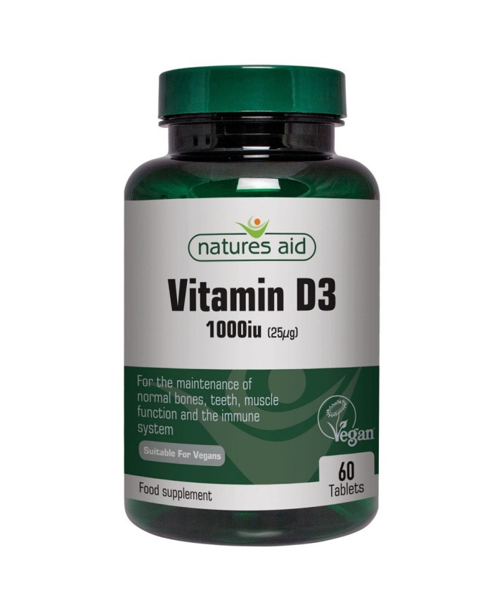 Natures Aid Vitamin D3 1000iu (Vegan)