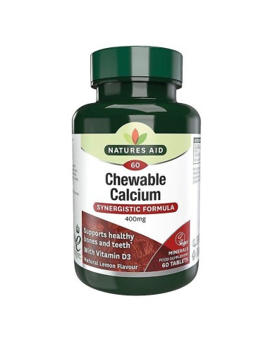 Natures Aid Chewable Calcium 400mg