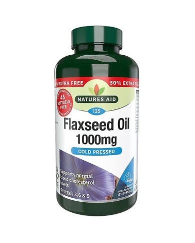 Natures Aid Flaxseed Oil 1000mg