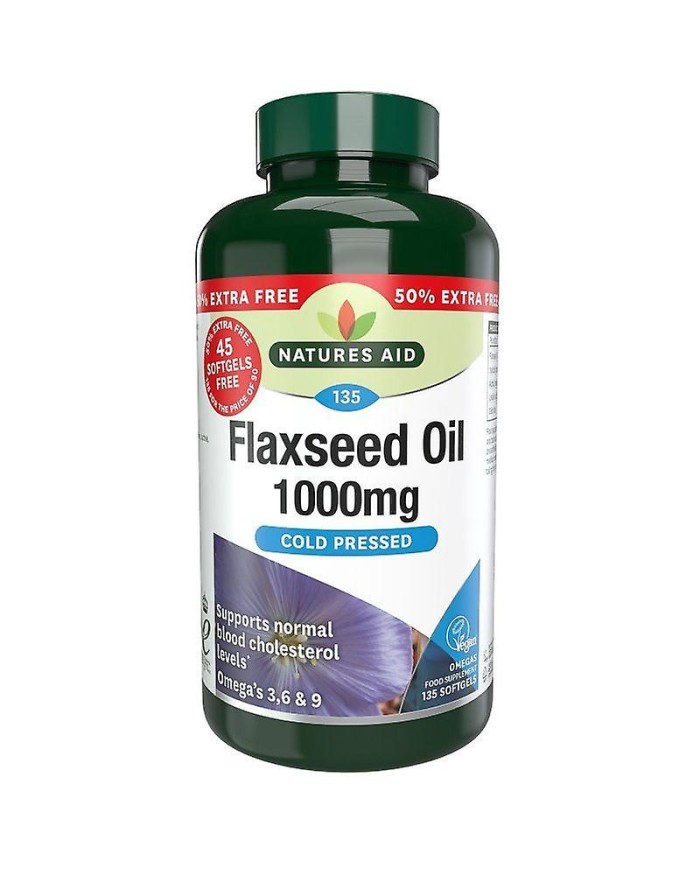 Natures Aid Flaxseed Oil 1000mg