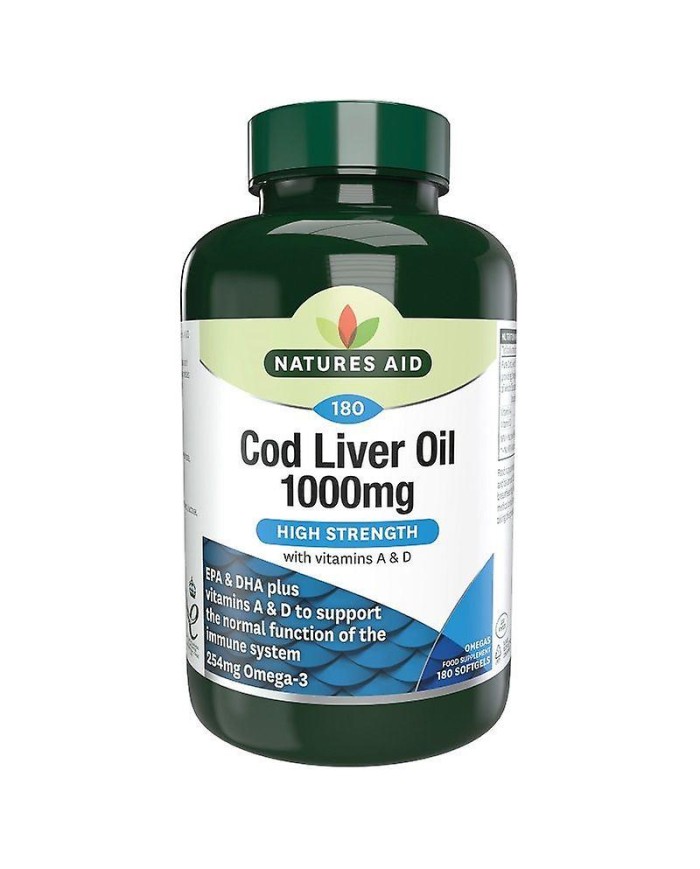 Natures Aid Cod Liver Oil 1000mg