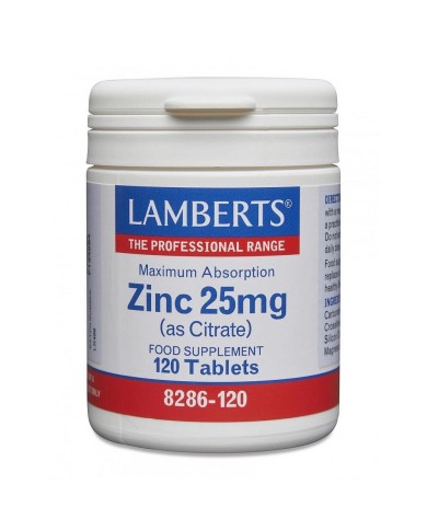 LAMBERTS Zinc 25mg (as Citrate) Maximum Absorption