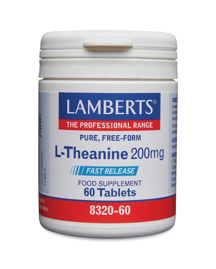 LAMBERTS L-Theanine 200mg Pure, Free-form