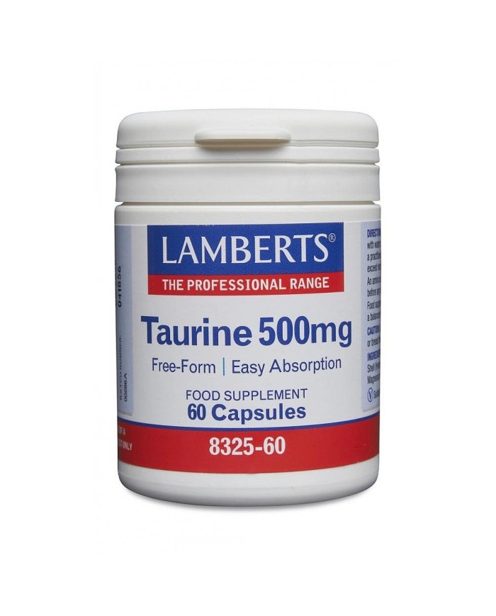 LAMBERTS Taurine 500mg Free-form, easy absorption