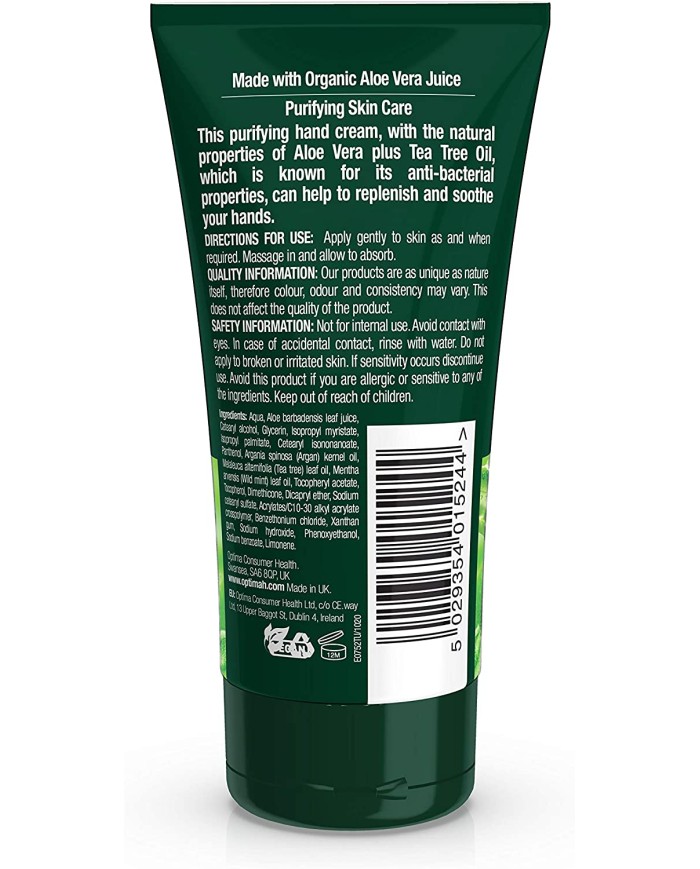 Aloe Pura Purifying Hand Cream 75ml