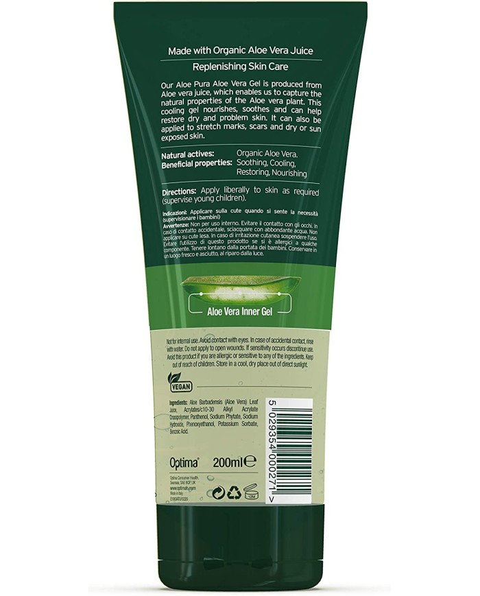 Aloe Pura, Organic Aloe Vera Gel 200ml