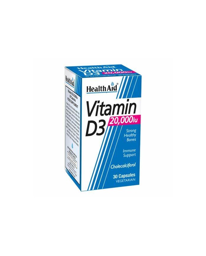 HealthAid Vitamin D3 20,000iu Vegicaps
