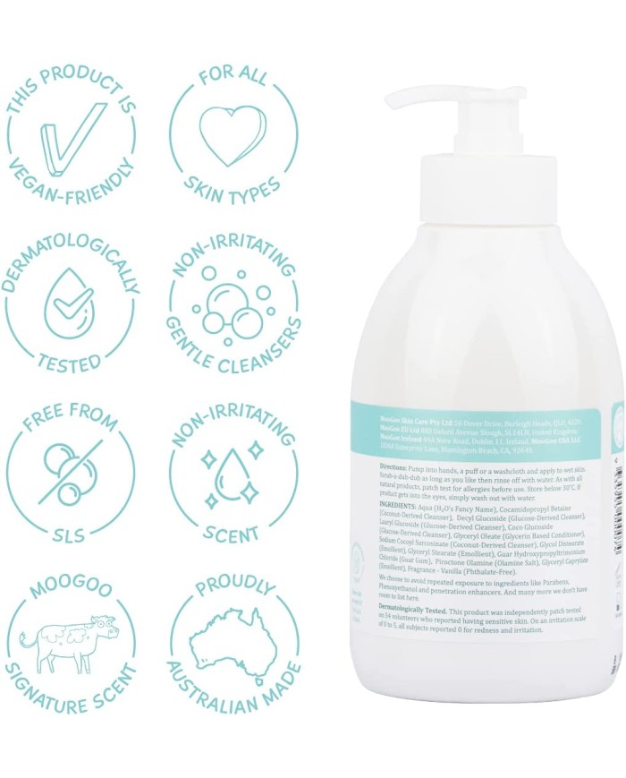 MooGoo Face and Body Milk Wash 500ml