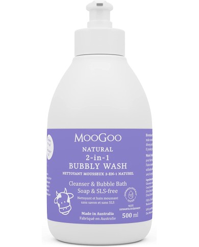 MooGoo 2-in-1 Bubbly Wash - A gentle cleansing baby bubble bath